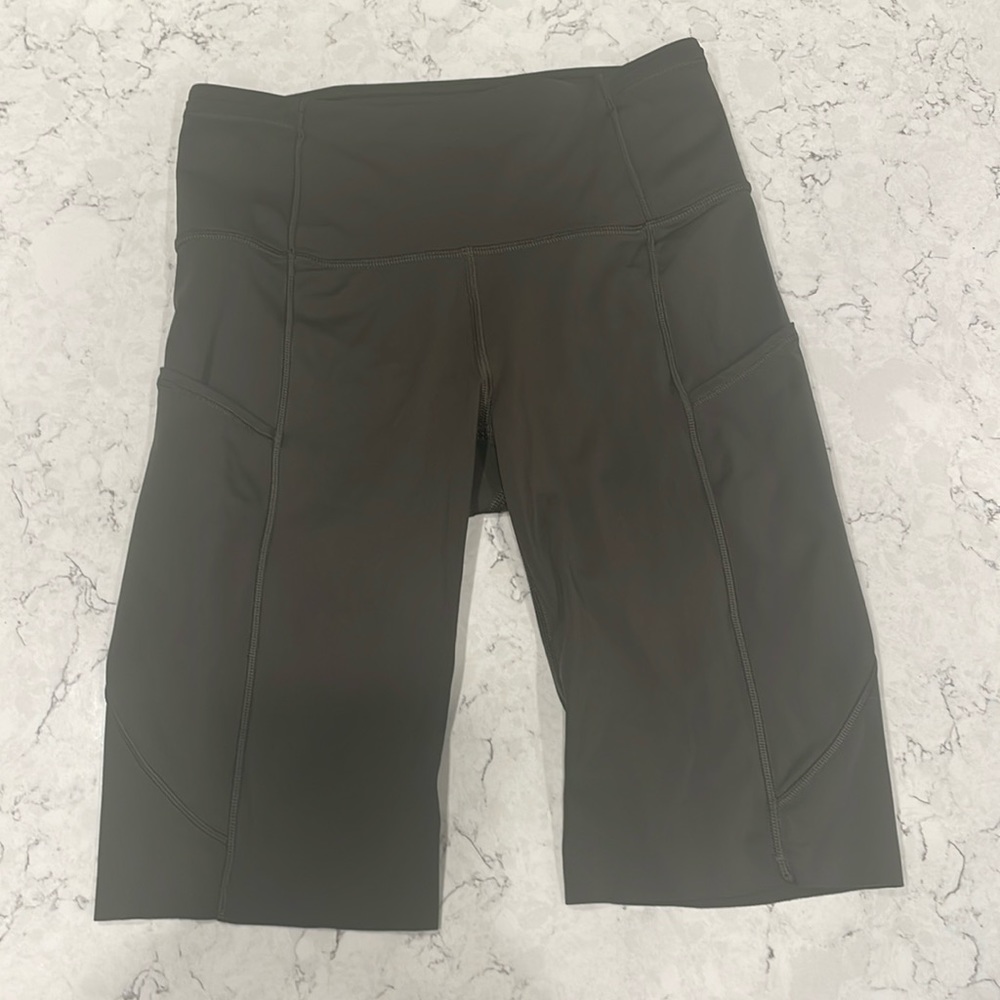 Lululemon Fast And Free Biker Short 10” Nulux Pockets